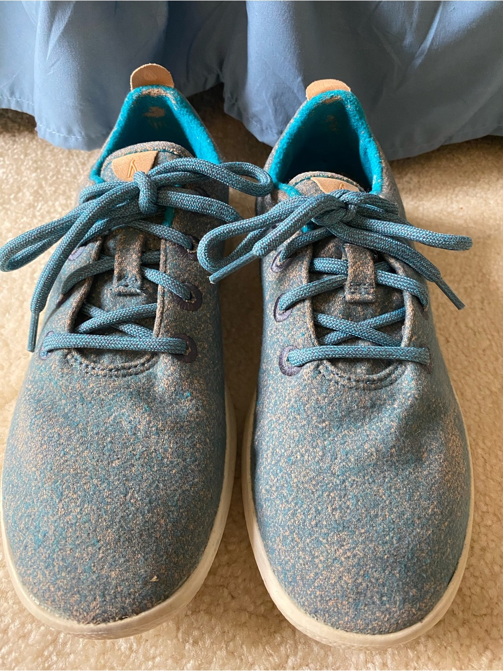 allbirds Teal Wool Runner Sneakers